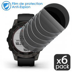 Protection Anti-Espion en Verre Flexible pour Garmin fénix 7 Pro Solar 47 mm Montre Connectée (Pack x6)