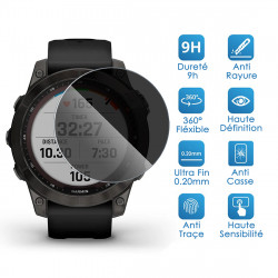 Protection Anti-Espion en Verre Flexible pour Garmin fénix 7 Pro Solar 47 mm Montre Connectée (Pack x6)