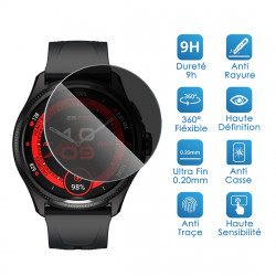 Protection Anti-Espion en Verre Flexible pour Ticwatch Pro 5 Enduro Montre 1,43 Pouces (Pack x6)