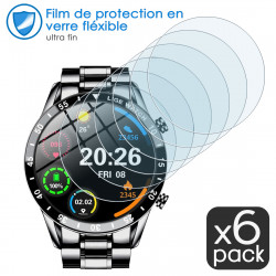 [Pack x6] Protection Écran Verre Flexible pour LIGE Montre Connectée Homme 1,75"