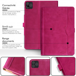 Étui Housse de Protection (R05-Rose) pour Tablette Danew Dslide 1095 (10,95 pouces)
