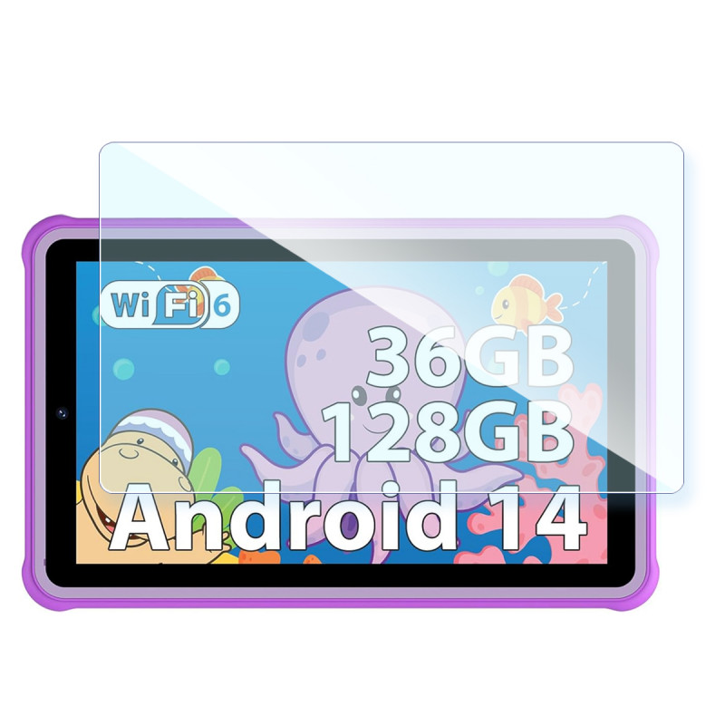Protection en Verre Flexible pour Tablette Enfants 7 Pouces Zcobro