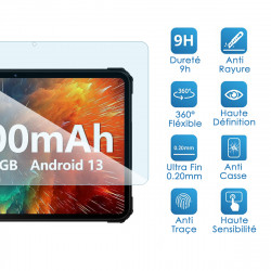 Protection en Verre Flexible compatible pour FUNYET Tablette 10 Pouces Android 15