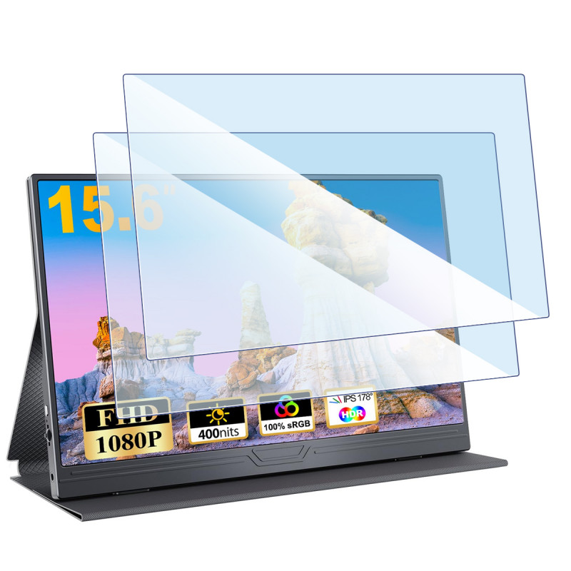 [Pack x2] Protection d'écran Anti-Lumière Bleue pour ASUS Zenscreen MB16ACV - Ecran PC portable 15.6"