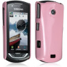 Housse étui coque rigide brillante pour samsung Player Star 2 S5620 couleur rose + film protecteur