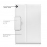 Étui de Protection Blanc Clavier Azerty pour Thomson Origin 1010 (10,1 pouces)