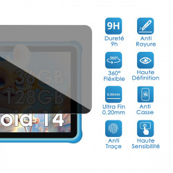 Protection Anti-Espion en Verre Flexible pour JUEDUR Android 15 Tablette Enfants 10 Pouces