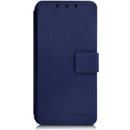 Étui de Protection à Rabat Couleur Bleu Foncé (Ref.2-A) Compatible pour pour Logicom Le Swipe