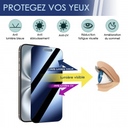copy of Protection d'écran Anti-Espion (Bleu) Compatible pour Smartphone iPhone (Pack x2)