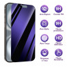 Protection d'écran Anti-Espion (Violet) Compatible pour Smartphone Apple iPhone 17 Pro (Pack x2)