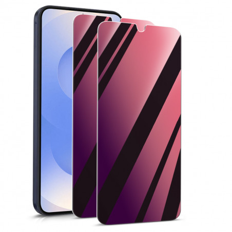 Protection d'écran Anti-Espion (Rouge) Compatible pour Smartphone Galaxy A35   (Pack x2)