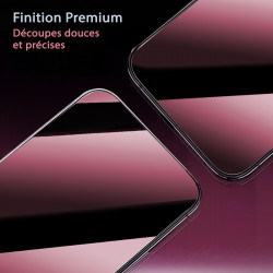 Protection d'écran Anti-Espion (Rouge) Compatible pour Smartphone Galaxy S24 Ultra (Pack x2)