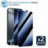 Protection d'écran Anti-Espion (Bleu) Compatible pour Smartphone  HONOR Magic V3 (Pack x2)