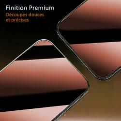 Protection d'écran Anti-Espion (Orange) Compatible pour Smartphone OPPO Reno12 FS 5G (Pack x2)