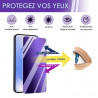 Protection d'écran Anti-Espion (Violet) Compatible pour Smartphone Crosscall Stellar-M6 (Pack x2)
