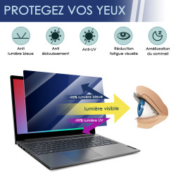 Protection d'écran Anti-Espion (Bleu) Compatible pour Ordinateur HP ProBook 440 G10 14"