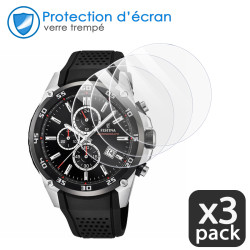 [Pack x3] Protection d'écran en Verre Trempé Dureté 9H pour Montre Connectée Festina Analogique F20690