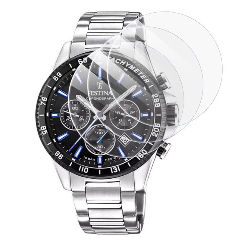 [Pack x3] Protection d'écran en Verre Trempé Dureté 9H pour Montre Connectée Lotus Diver Professional 18929/A