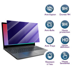 Protection d'écran Anti-Espion (Violet) Compatible pour Ordinateur Lenovo IdeaPad Slim 3 15ABR8 15.6"