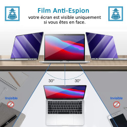 Protection d'écran Anti-Espion (Violet) Compatible pour Ordinateur Lenovo ThinkPad L13 2-in-1 Gen 6 (13" Intel)