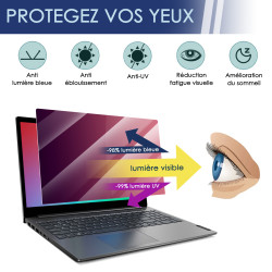 Protection d'écran Anti-Espion (Rouge) Compatible pour Ordinateur Microsoft Surface Laptop 13.8"