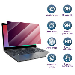 Protection d'écran Anti-Espion (Rouge) Compatible pour Ordinateur Microsoft Surface Laptop 13.8"