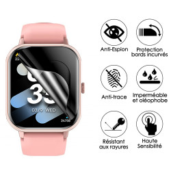Film de Protection souple Anti-Espion pour Montre Connectée ECHO Rainbow Nano (Pack x6)