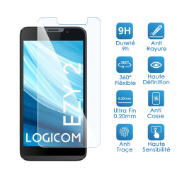 Verre Flexible Dureté 9H pour Smartphone Logicom EZY 2 (Pack x2)