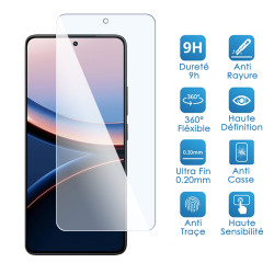 Verre Flexible Dureté 9H pour Smartphone Xiaomi POCO F7 (Pack x2)