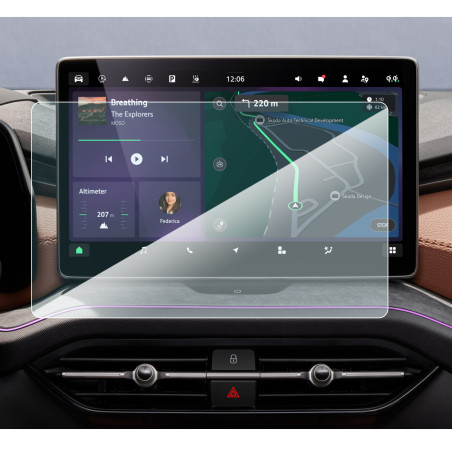 Protection d'écran en Verre Flexible pour Skoda Kodiaq & Superb 2024-2026  Navigation 13 Pouces