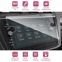 Protection d'écran en Verre Flexible pour VOLKSWAGEN Atlas SE SEL R-Line de 2021 à 2024 (8 pouces)