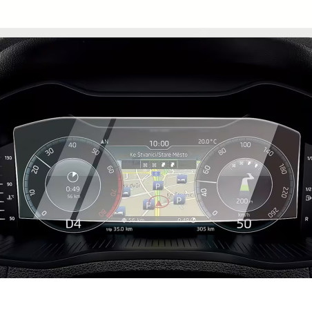 Protection d'écran en Verre Flexible pour Skoda Octavia Pro A8 Superb Kodiaq Karoq Kamiq Octavia 4 (2019 à 2025) 10.25 pouces