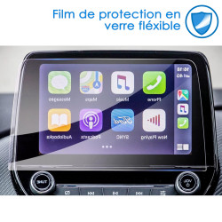 Protection d'écran en Verre Flexible pour Ford Escape Puma, Ecosport, Kuga et Fiesta MK8 - 2022-24 - 8 Pouces