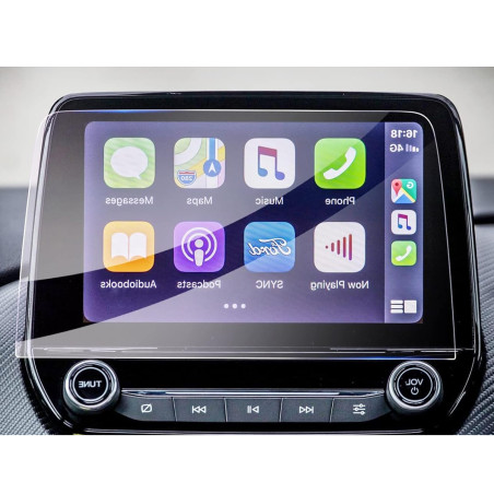 Protection d'écran en Verre Flexible pour Ford Escape Puma, Ecosport, Kuga et Fiesta MK8 - 2022-24 - 8 Pouces