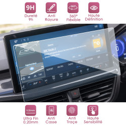 Protection d'écran en Verre Flexible pour Ford Focus Kuga Escape Explorer Maverick 2024-2025 (13,2 pouces)