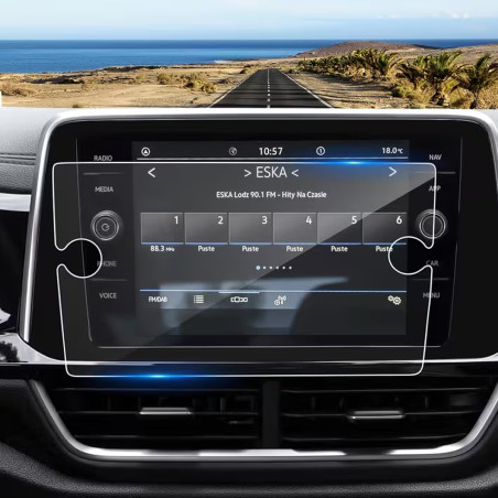 Protection d'écran en Verre Flexible pour Volkswagen T-ROC de 2018 à 2024 (8 pouces)