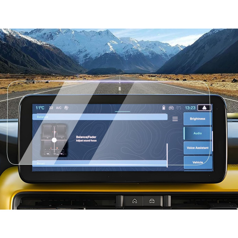 Protection d'écran en Verre Flexible pour Jeep Avenger EV Hybrid  2023 2024 (10,25 pouces)