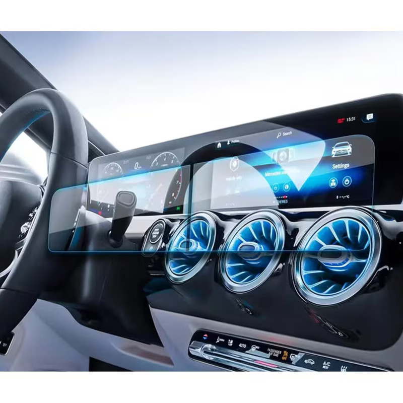 Protection d'écran en Verre Flexible pour Benz Classe A W177 et B W247 Tableau de bord
