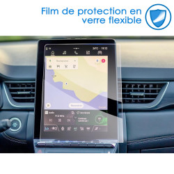 Protection d'écran en Verre Flexible pour  Renault Captur 2 Openr Link 2024 2025, écran 10,4 pouces