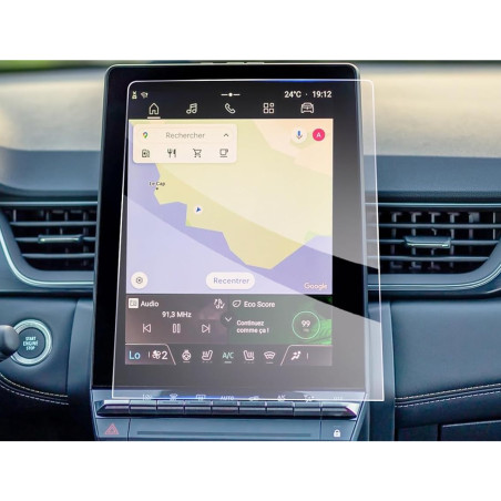 Protection d'écran en Verre Flexible pour  Renault Captur 2 Openr Link 2024 2025, écran 10,4 pouces
