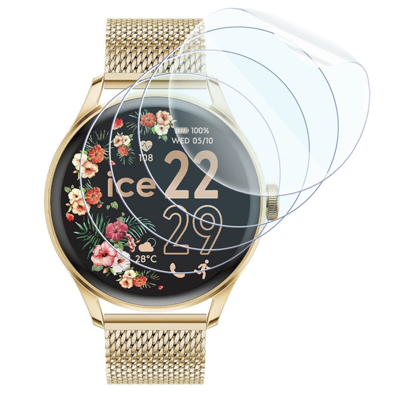 [Pack x4] Film de Protection Écran souple pour Ice-Watch - ICE smart 2.0 - Montre connectée ronde (1,20 pouces) (35mm)