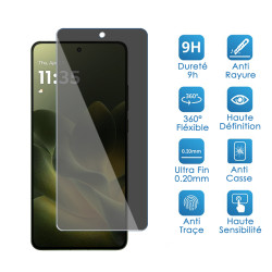 Protection Anti-Espion en Verre Flexible pour Smartphone Motorola Edge 70 (Pack x2)