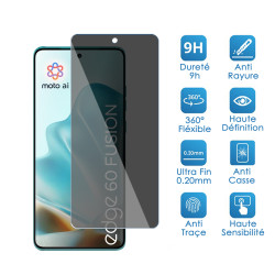 Protection Anti-Espion en Verre Flexible pour Smartphone Motorola Edge 60 Fusion (Pack x2)