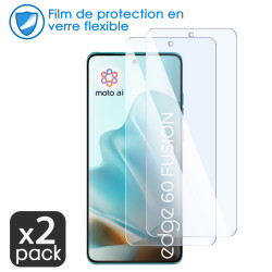 Verre Flexible Dureté 9H pour Smartphone Motorola Edge 60 Fusion (Pack x2)