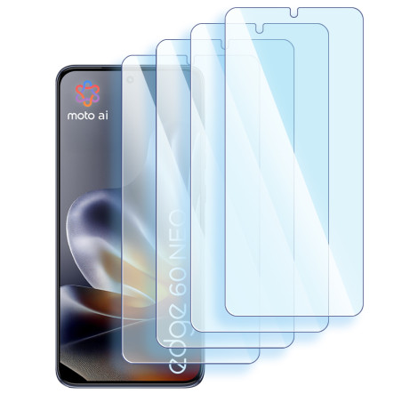 Protection d'écran Anti-Lumière Bleue compatible pour Motorola Edge 60 Neo (Pack x4)