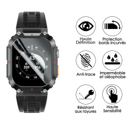 [Pack x6] Film de Protection Écran pour Montre Connectée LIGE DM6 2,13 Pouces (Apple watch Series Ultra/49mm)