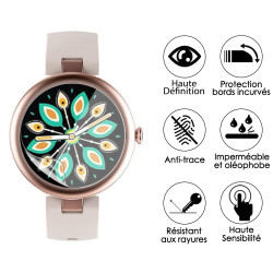 [Pack x6] Film de Protection Écran pour Montre connectée Femme SHANG WING LYNN 1,09 pouces (envoyer 32mm)