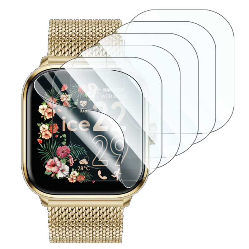 [Pack x6] Film de Protection Écran pour Montre Connectée ICE smart 2.0 carrée 1.70