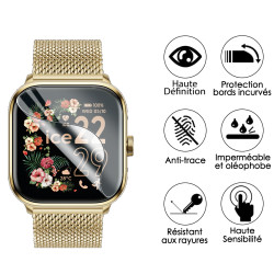 [Pack x6] Film de Protection Écran pour Montre Connectée ICE smart 2.0 carrée 1.70