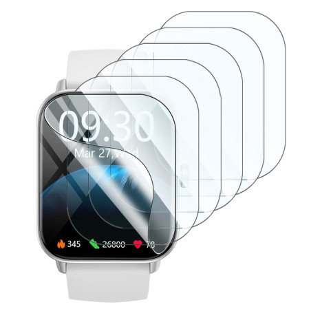 [Pack x6] Film de Protection Écran pour Montre Connectée GRV (1,83 pouces)